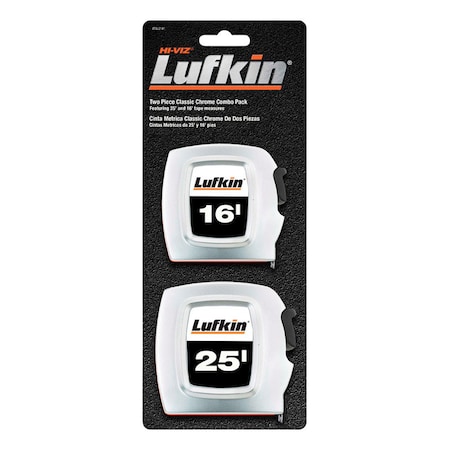 Crescent Lufkin Crescent Lufkin 25 ft. L X 1 in. W Tape Measure Set 1 pk L92516A
